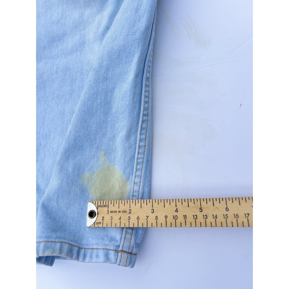 Vintage Mustang Jeans Mens 38x30 Relaxed Straight Leg Light Wash 90s Denim - Picture 12 of 13